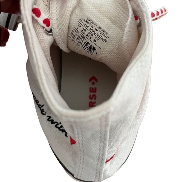 Converse Chuck Taylor All Star High GS 'Valentine's Day size women’s size 5 - Picture 6 of 7